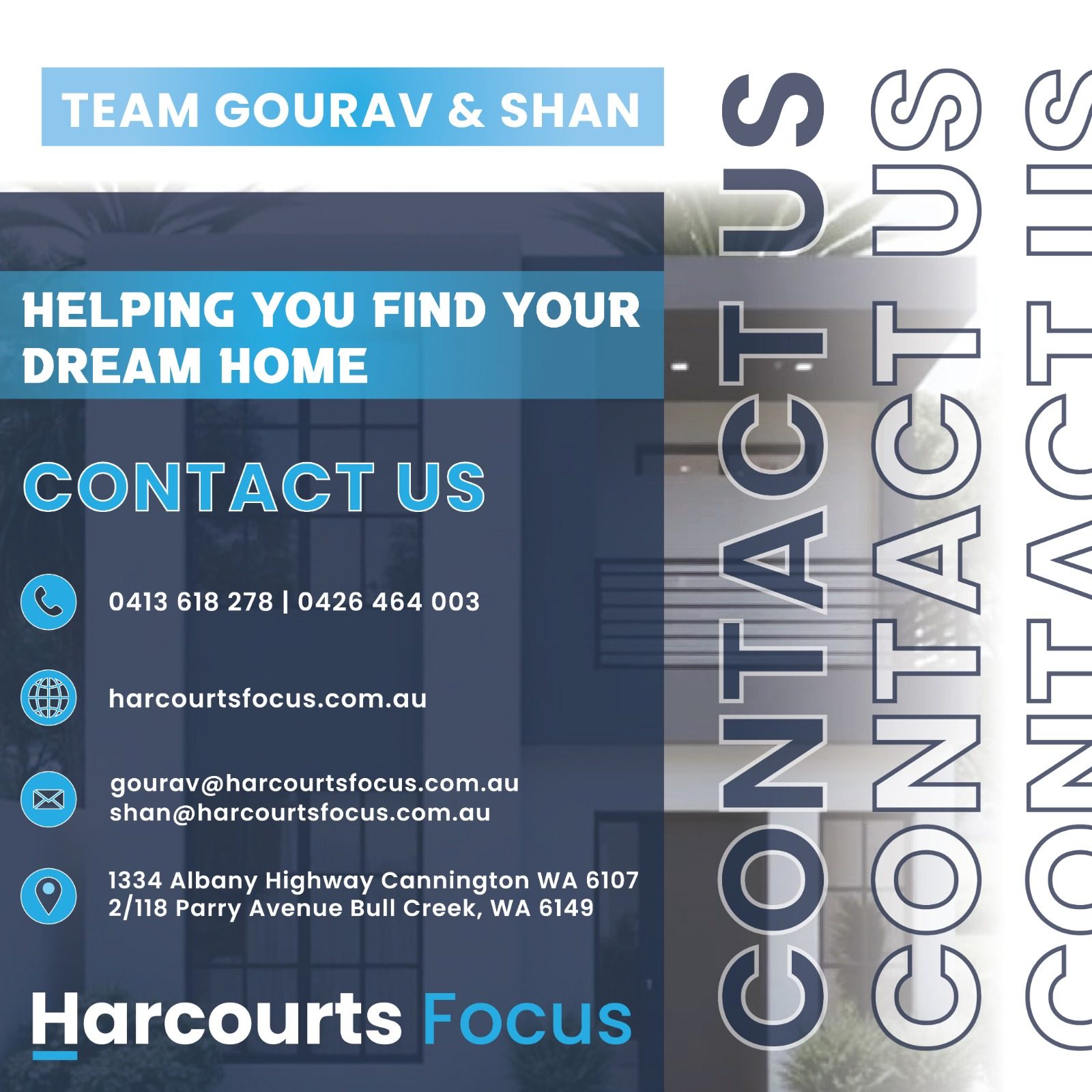 HARCOURTS — TEAM GOURAV & SHAN design project
