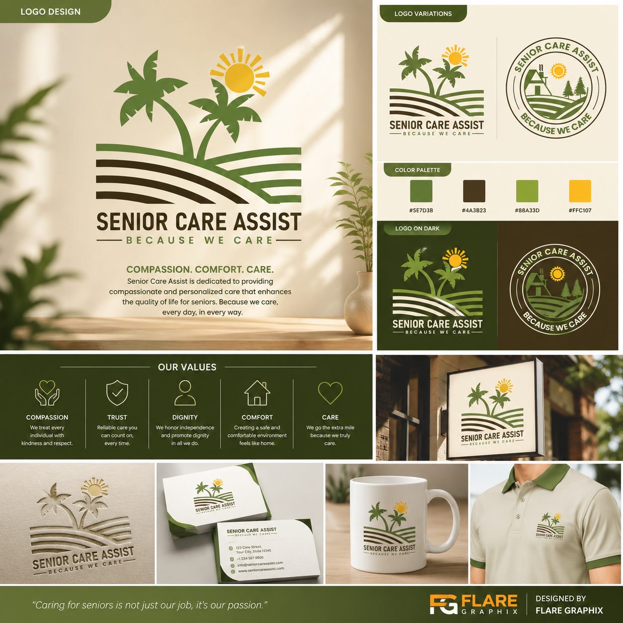 SENIOR CARE ASSIST — BRAND BOARD design project