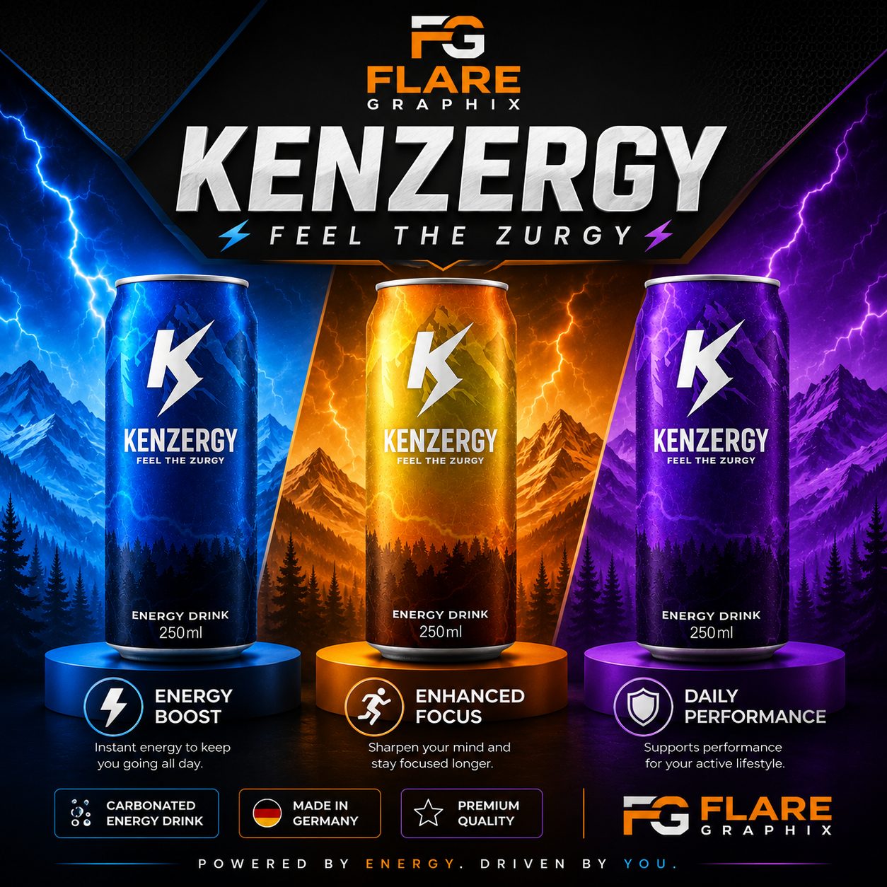 KENZERGY — ENERGY TRIO design project