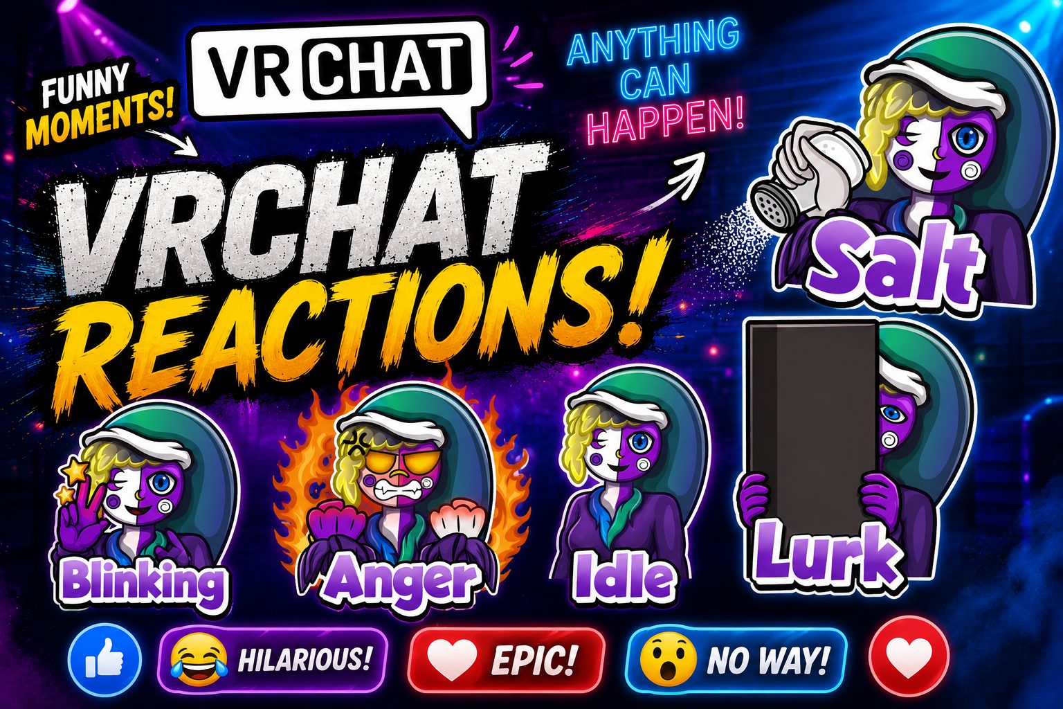 VRCHAT REACTIONS design project