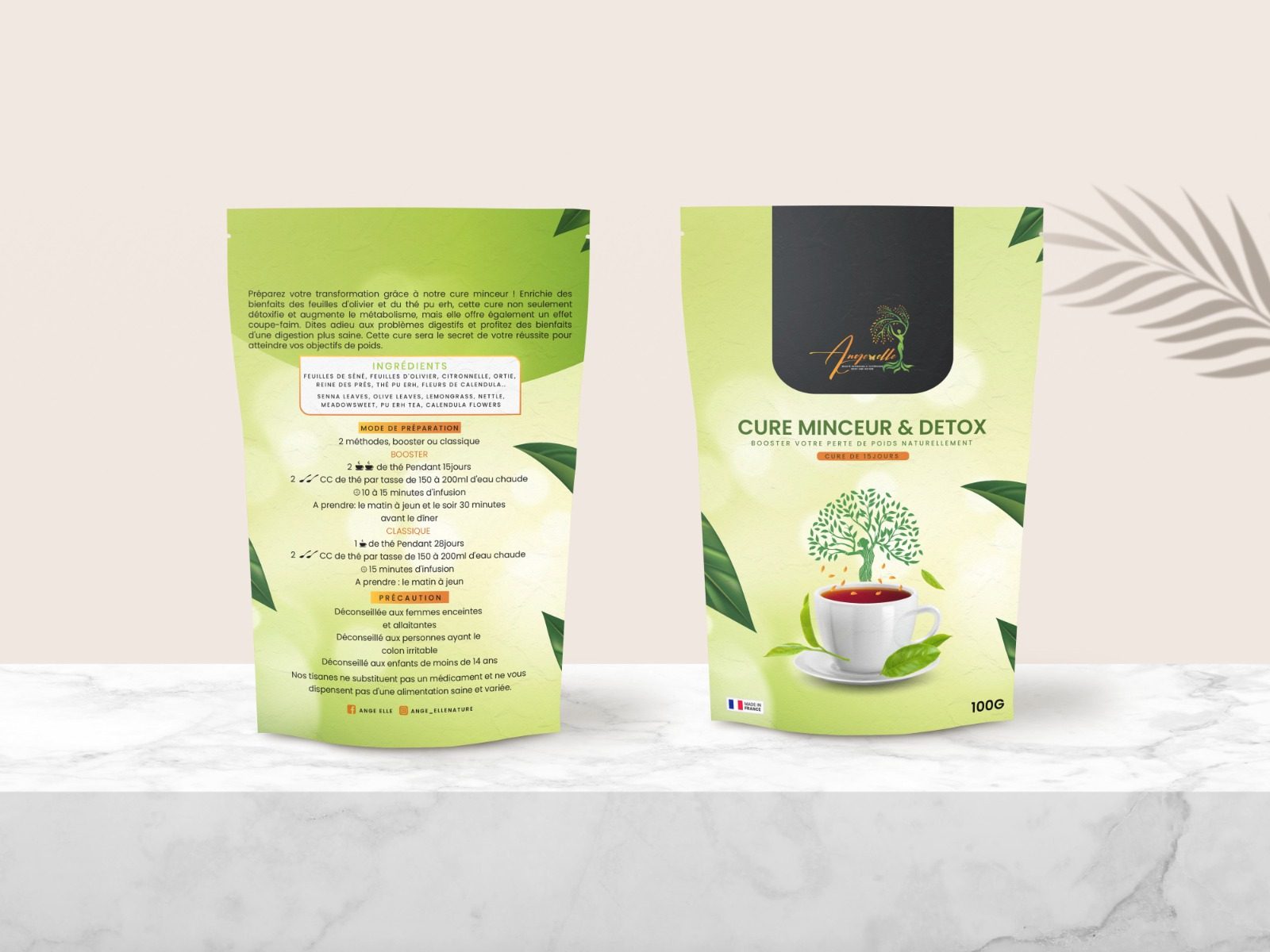 TISANE — CURE MINCEUR POUCH design project