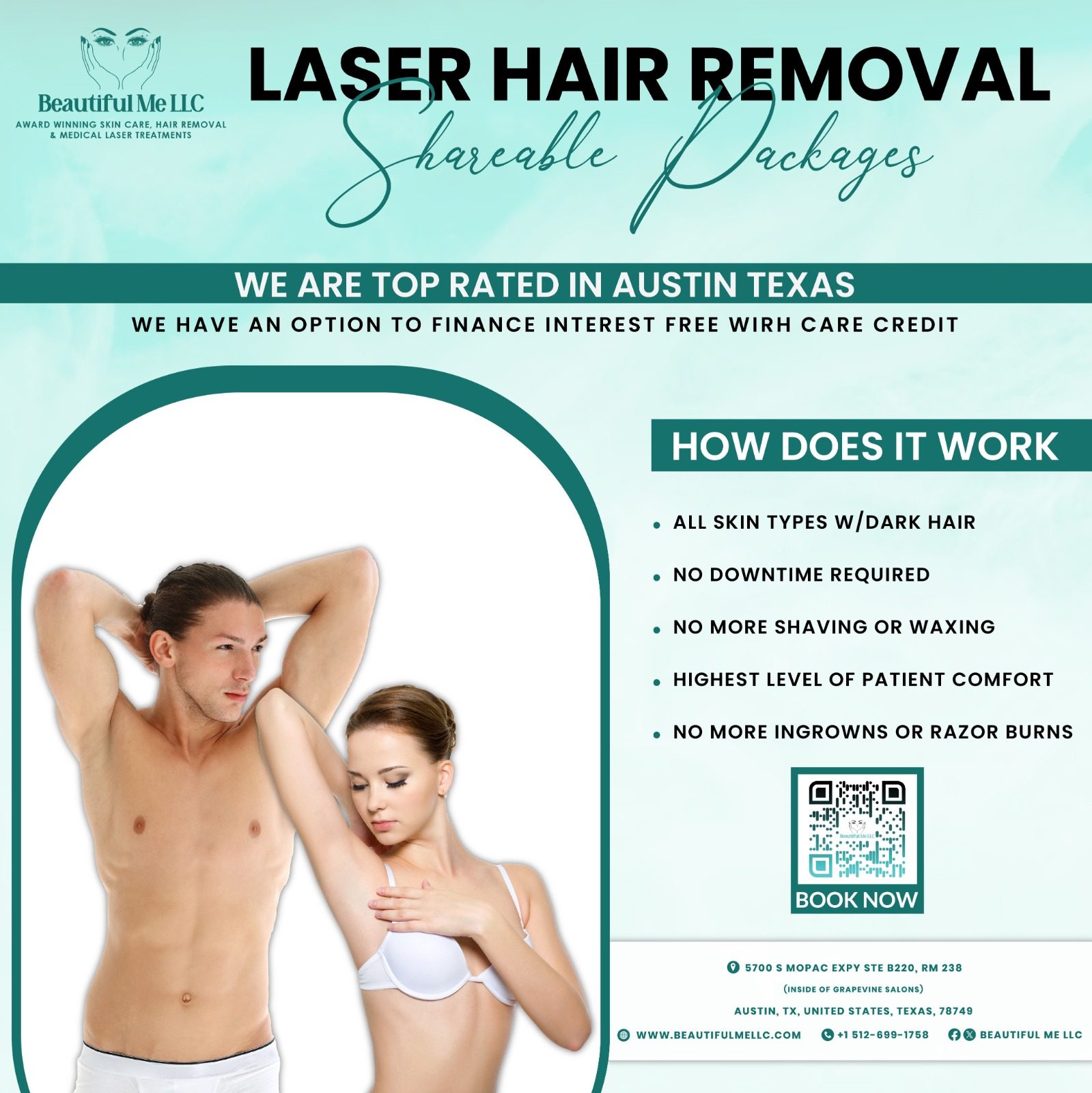 BEAUTIFUL ME — LASER HAIR REMOVAL design project