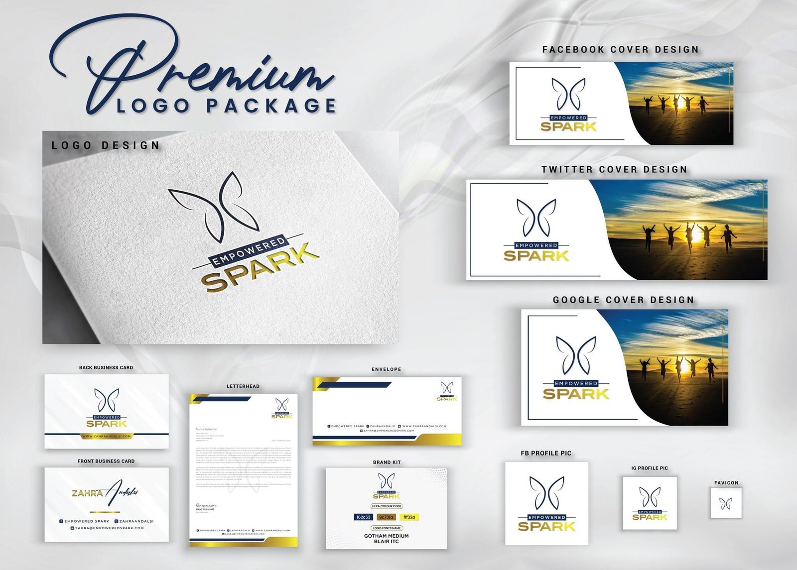 EMPOWERED SPARK — BRAND PACKAGE design project