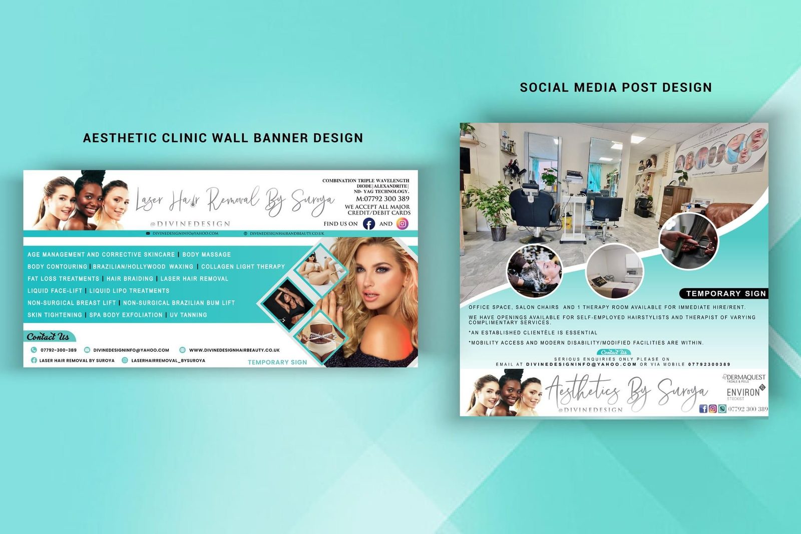 AESTHETICS CLINIC — WALL BANNER design project