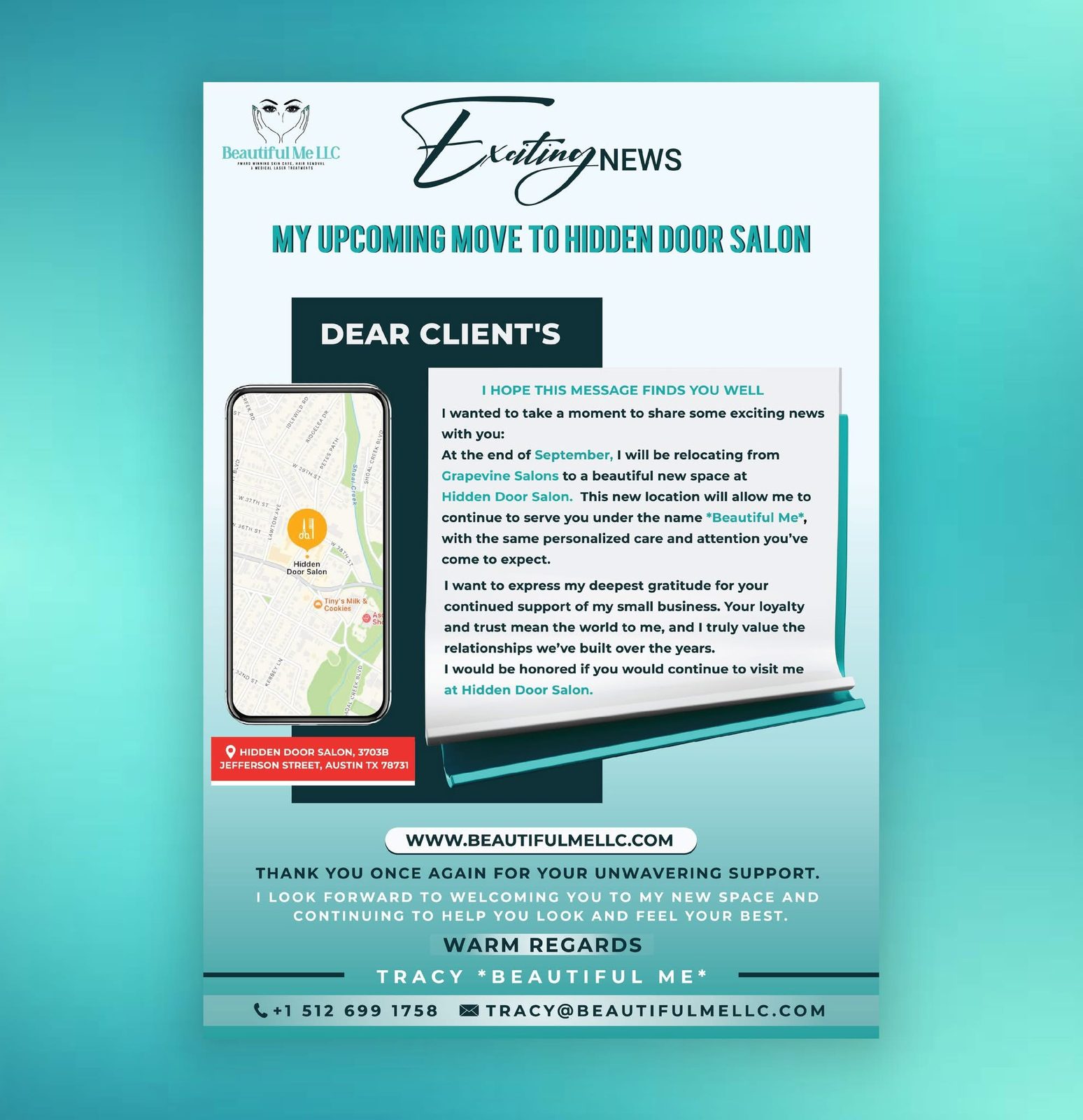 BEAUTIFUL ME — CLIENT NEWS design project