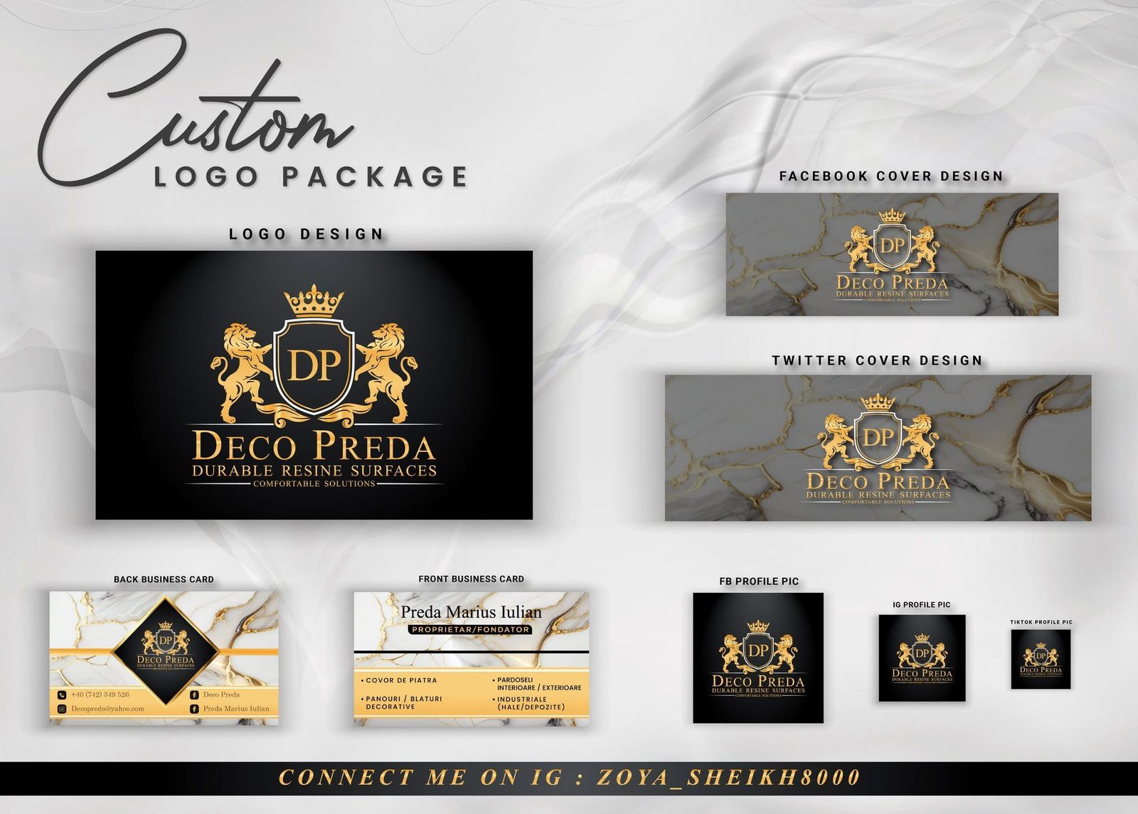 DECO PREDA — BRAND PACKAGE design project