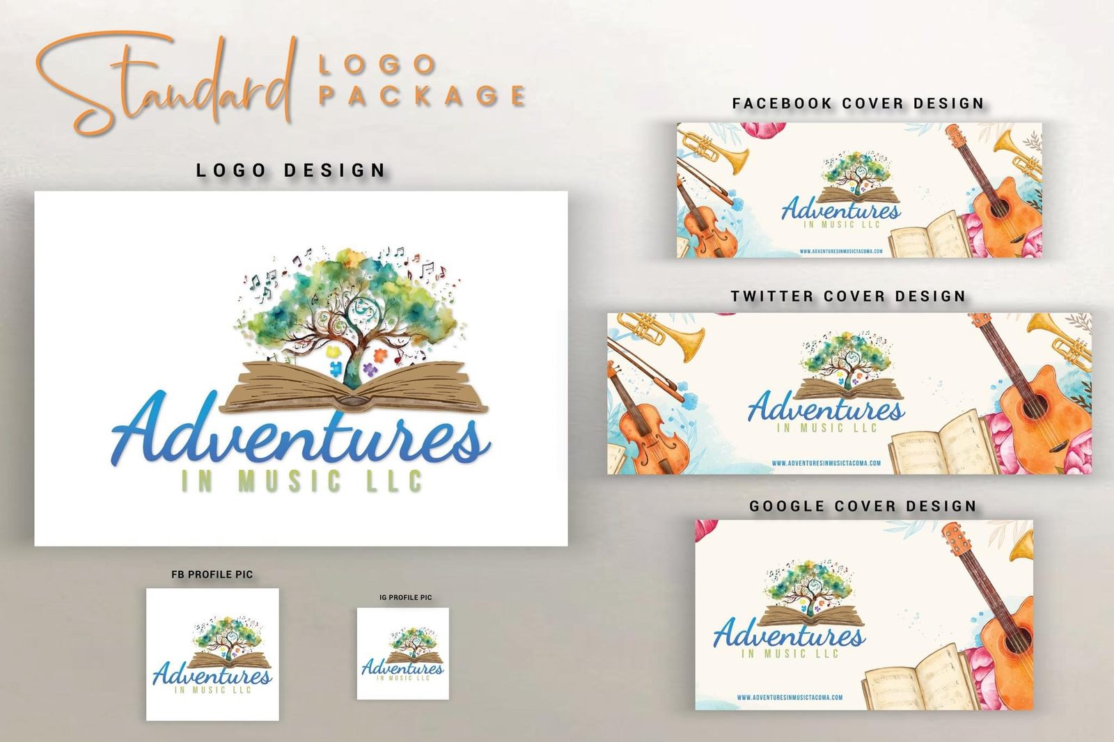 ADVENTURES IN MUSIC — BRAND PACKAGE design project