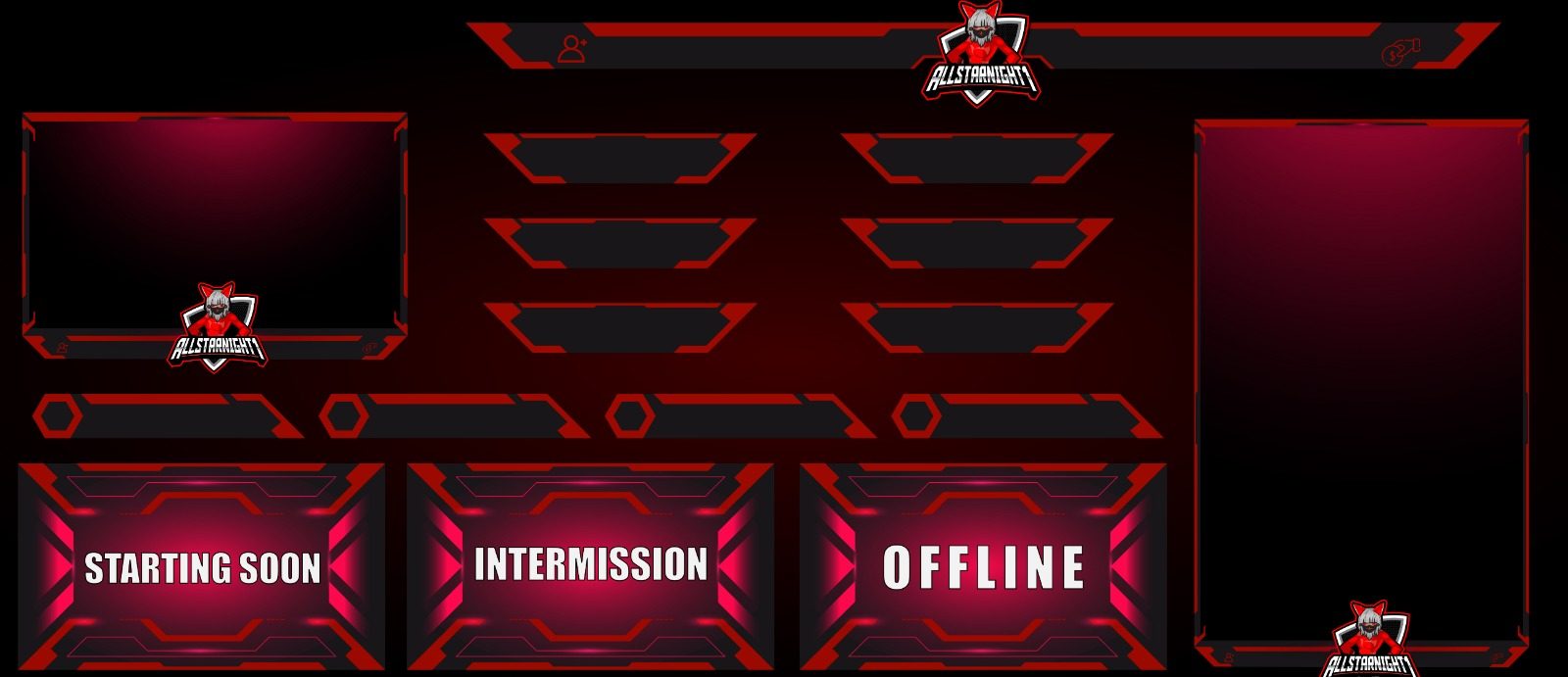 ALLSTARKNIGHT — STREAM SCREENS design project